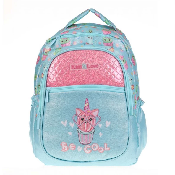 Kaukko Kids Kapitone Kaktüs Kız Çocuk Okul Sırt Çantası - Resim 2