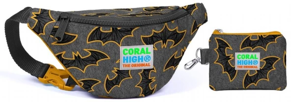 Coral High Yarasa Baskılı Bel Çantası Seti - Erkek Çocuk