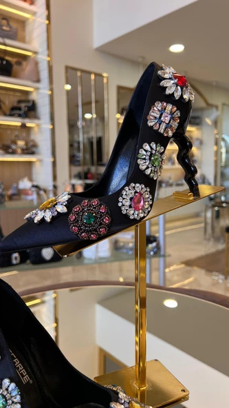 Duygu Tasarım Taşlı Model Kadın İthal Ayakkabı - 8