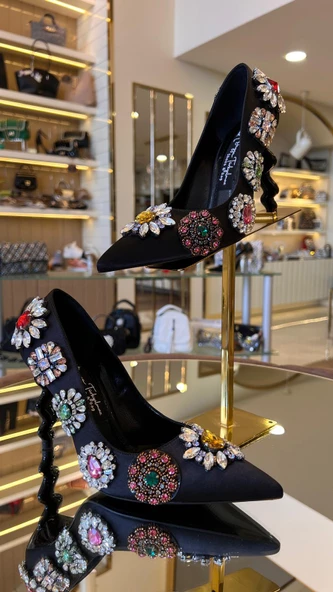 Duygu Tasarım Taşlı Model Kadın İthal Ayakkabı - 2