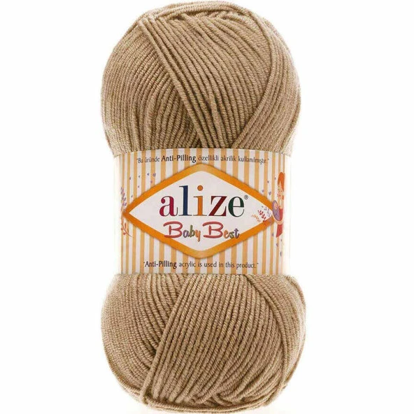 Alize Baby Best El Örgü Bebe İpi 368 Sütlü Kahve