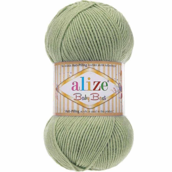 Alize Baby Best El Örgü Bebe İpi 138 Çağla Yeşili