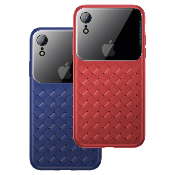 Baseus Weaving Case Series iPhone XR Hasır Desenli Kılıf WIAPIPH61-BL