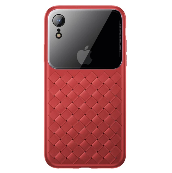 Baseus Weaving Case Series iPhone XR Hasır Desenli Kılıf WIAPIPH61-BL - 2