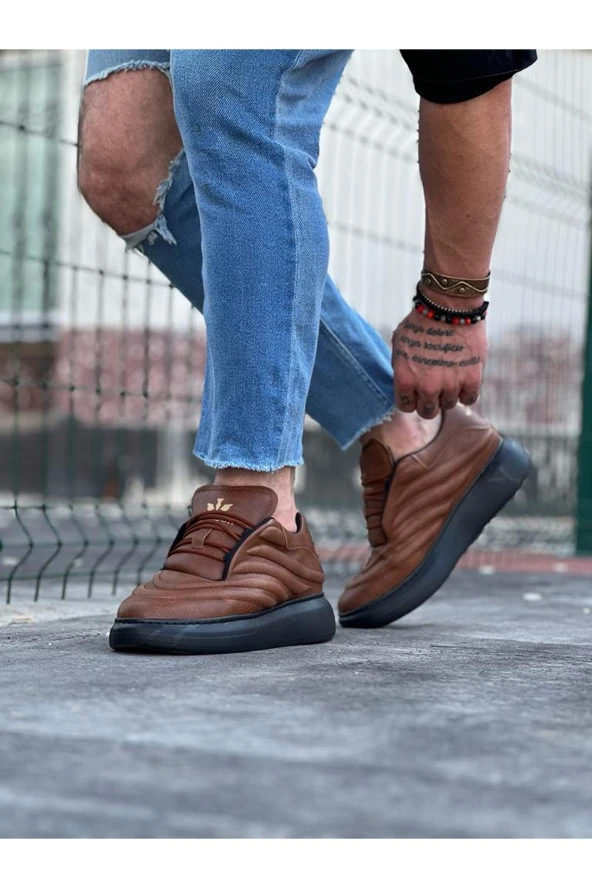 K&A KA094 Taba Siyah Erkek Casual Ayakkabı - 6