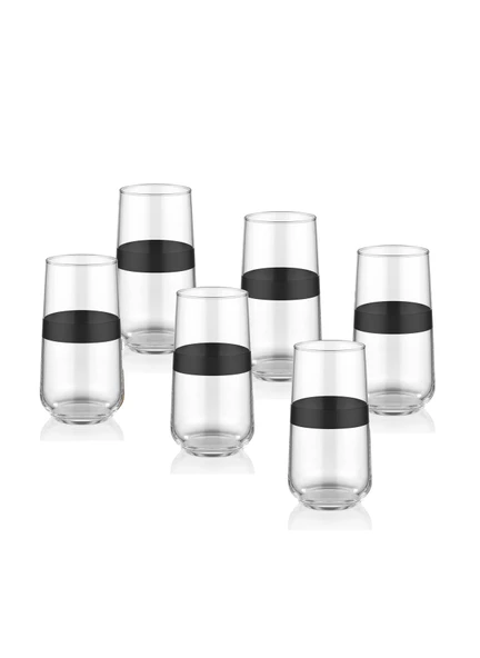 The Mia Dark Su Bardağı Uzun 6'lı Set
