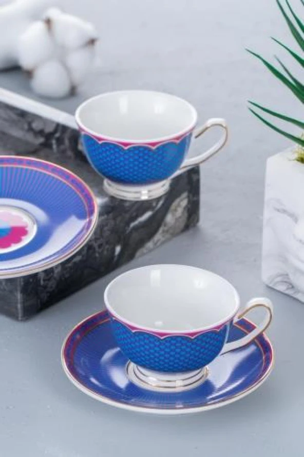 Acar GRN-05033 Tessa Mor 2 Kişilik Kahve Fincan Takımı