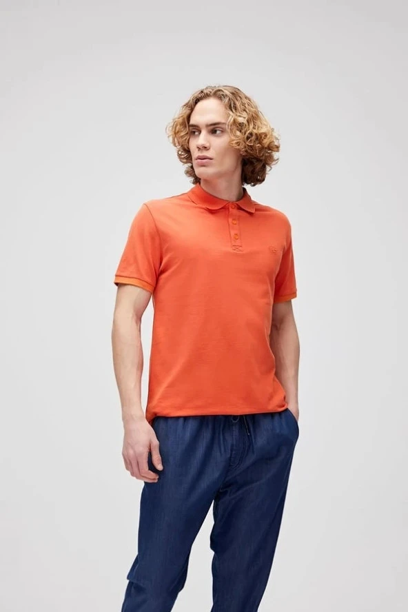 Bad Bear Stark Turuncu Polo Yaka Erkek T-Shirt