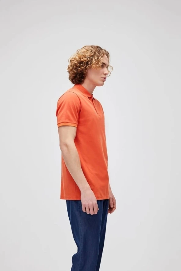 Bad Bear Stark Turuncu Polo Yaka Erkek T-Shirt - 3
