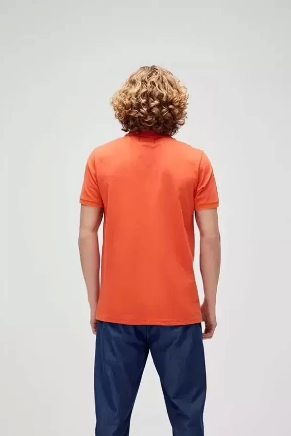 Bad Bear Stark Turuncu Polo Yaka Erkek T-Shirt - 4