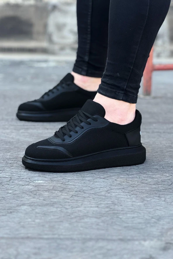 K&A  KA019 Kömür Triko Erkek Casual Ayakkabı