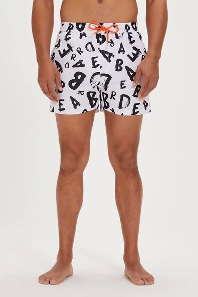Bad Bear Bling Off-White Men's Swimwear