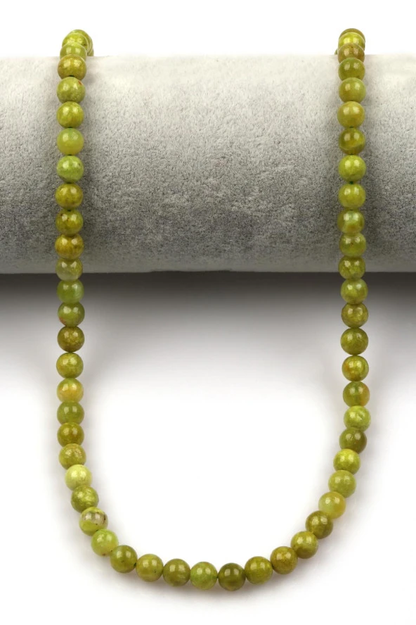 Yeşil Opal Doğal Taş Dizi 6 mm Küre Kesim - Resim 2