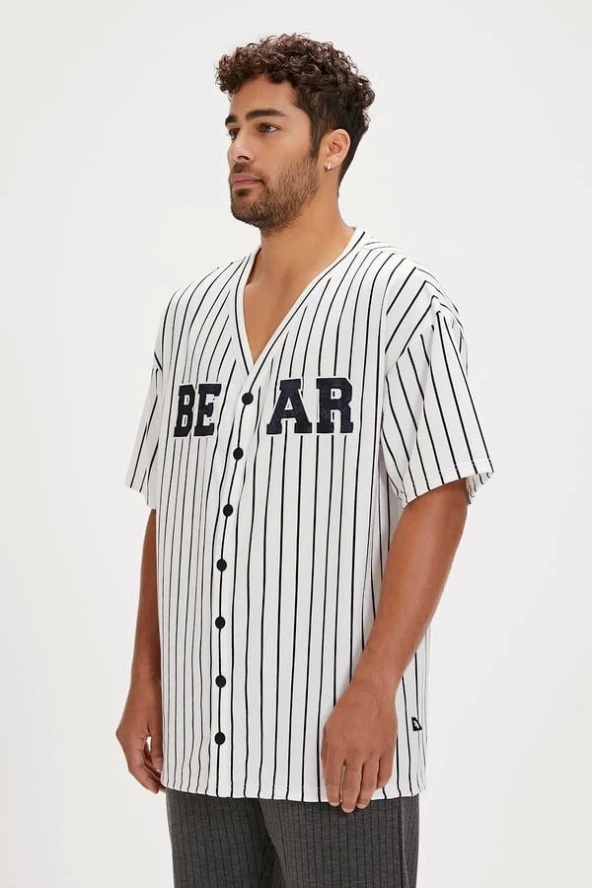 Homer Kirli Beyaz Erkek Gömlek - 2