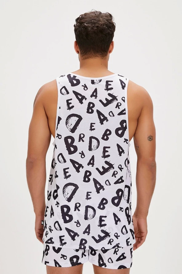 BAD BEAR Bling Off-White Men's Tank Top - 4