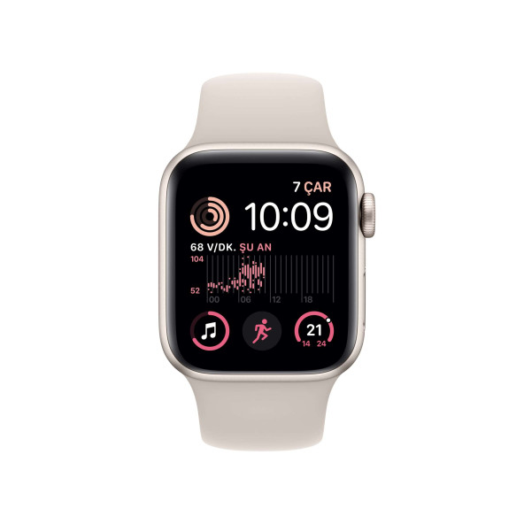 Apple Watch SE GPS 40mm Yıldız Işığı Alüminyum Kasa - Yıldız Işığı Spor Kordon MNJP3TU/A-Teşhir - 3