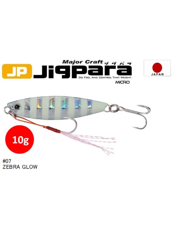 Major Craft Jigpara Micro JPM-10g #07 Zebra Glow - Resim 2