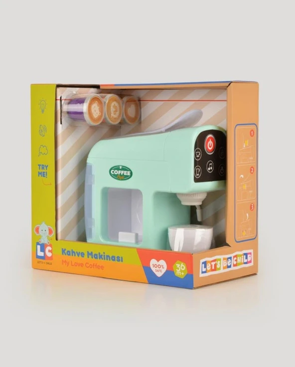 ENFAL Let's Be Child Dokunmatik Ekranlı ve Sesli Oyuncak Kahve Makinesi LC-30990 - Resim 2