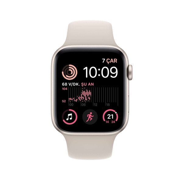 Apple Watch SE GPS 44mm Yıldız Işığı Alüminyum Kasa ve Yıldız Işığı Spor Kordon MNJX3TU/A-Teşhir - 3