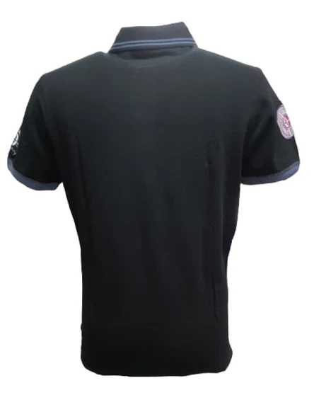 Mcl M22408 Erkek Lakos Baskılı Polo Yaka Kısa Kol T-shirt - Resim 2