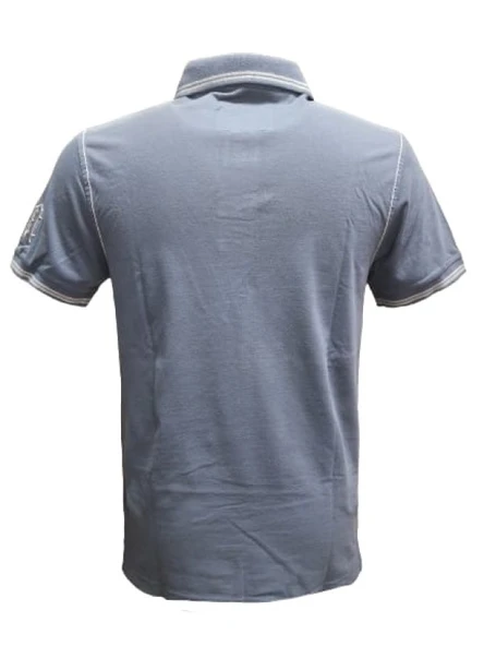 Mcl M22408 Erkek Lakos Baskılı Polo Yaka Kısa Kol T-shirt - Resim 4