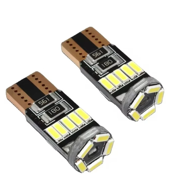 T10 5W LED BEYAZ DİPSİZ PARK AMPÜL TAKIMI CANBUS PLAKA TAVAN İÇ ORTAM AYDINLATMA 2 ADET - Resim 2