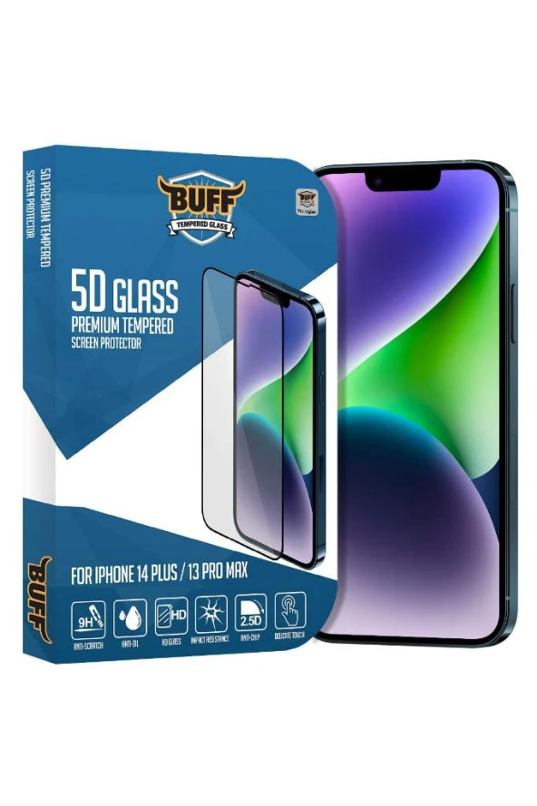 Buff Iphone 14 Plus / 13 Pro Max 5d Glass Ekran Koruyucu