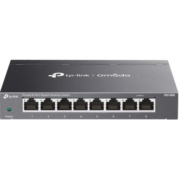 OMADA DS108G 8-Port Gigabit Unmanaged Desktop Switch, Metal