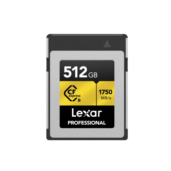 LEXAR 512GB LCXEXPR512G-RNENG CF-EXP PROFESSIONAL CFEXPRESS TYPE-B CARD UP TO 1750MB/S READ 1500MB/S WRITE