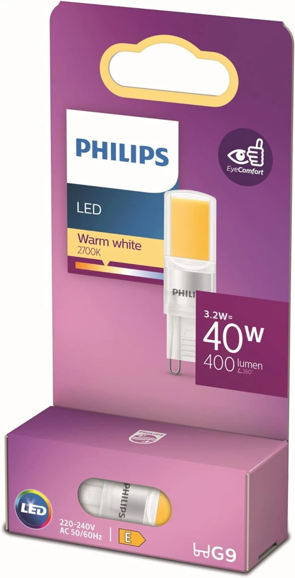 LED 40W G9 Sarı Işık Dim Edilmez Ampul