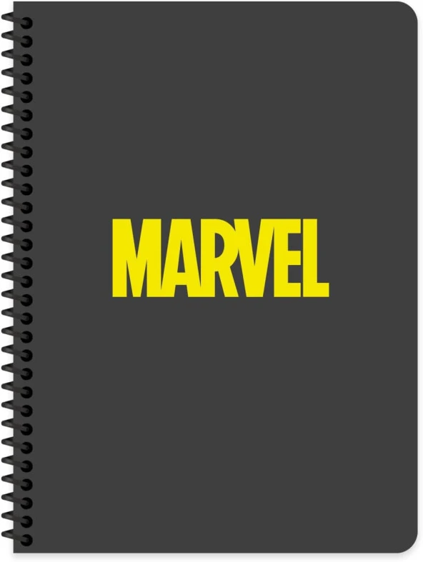 Color Marvel Seri2 16.5x22.5 80 Yapraklı Çizgili Karton Kapak Spiralli Defter