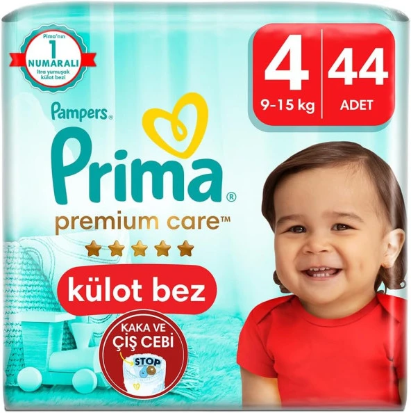 Külot Bebek Bezi Premium Care 4 Beden 44 Adet Maxi İkiz Paket