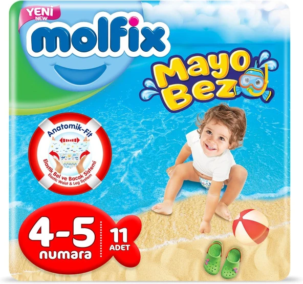 Mayo Bebek Bezi Karma 4-5 numara 9-15 kg (1 x 11 Adet)