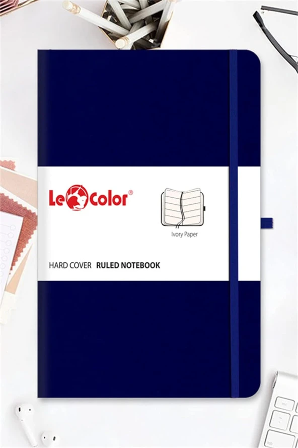 COLOR Tarihsiz Klasik Defter Rec Note 13x21 Çizgili Lacivert