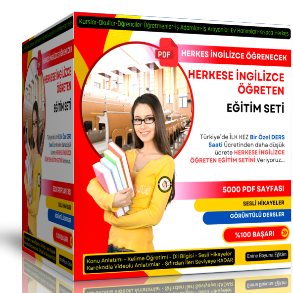 Herkese İngilizce Öğreten Eğitim Seti  (5000 SAYFA)