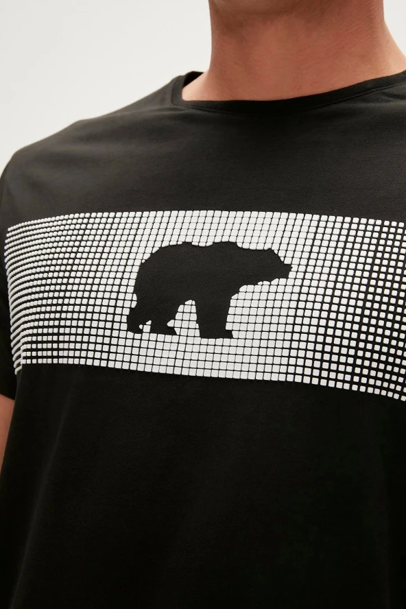BAD BEAR Fancy Black Men's T-Shirt - Resim 2