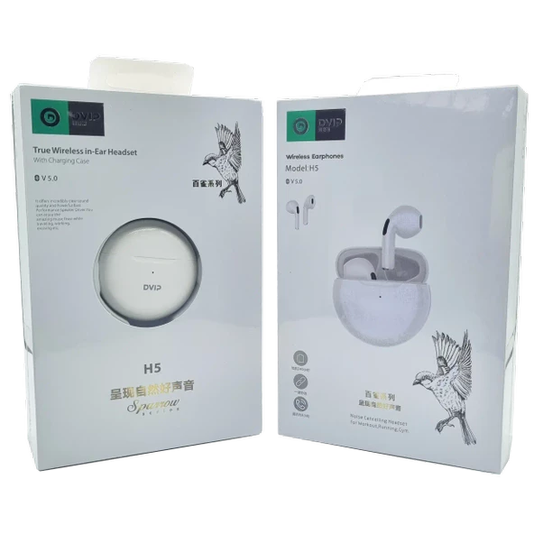 TWS EarBuds NO Noise Kulaklık Natural Sound DVIP H5