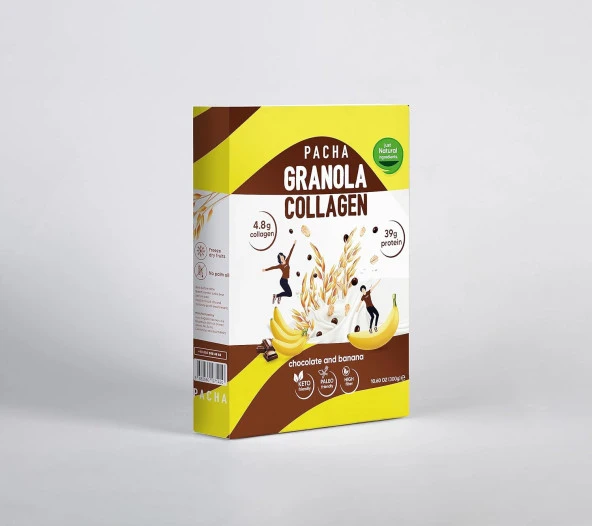 | Doğal Kolajen ve Proteinli Granola | Çikolatalı ve Muzlu