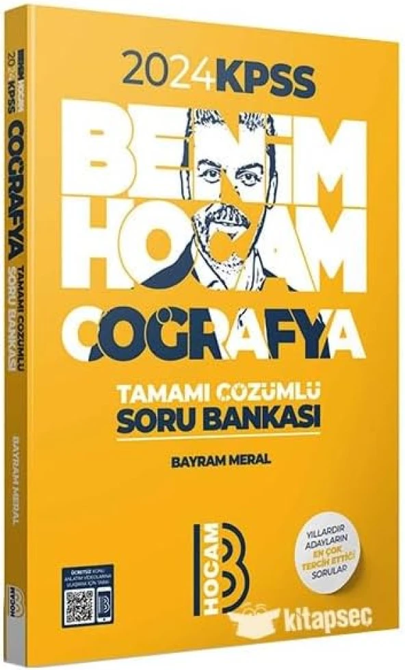 Hocam Yayınları 2024 KPSS Coğrafya Tamamı Çözümlü Soru Bankası