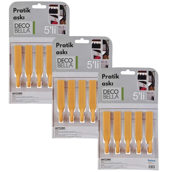Decobella 5 li Pratik Askı 3 lü Paket - 1
