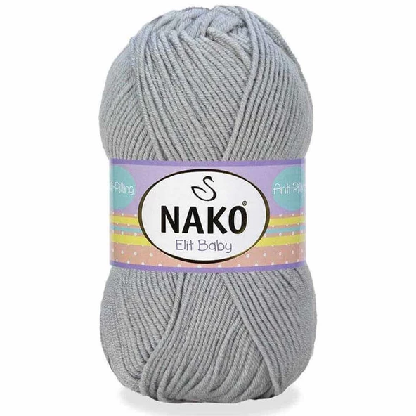 Nako Elit Baby Örgü Bebe İpi 5378 Gri