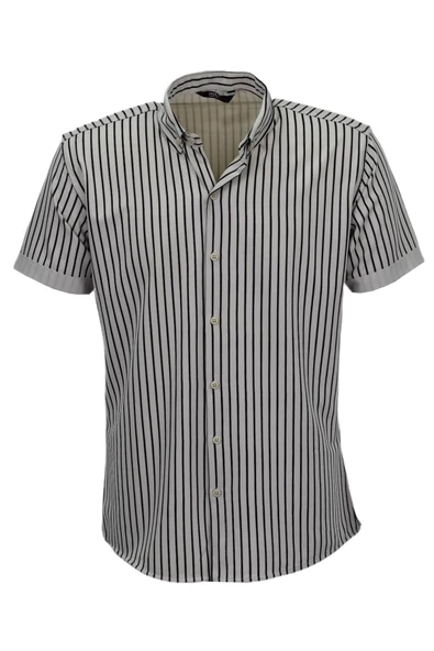 Erkek Spor Likralı Çizgili Gömlek 0037 BGL-ST03847 ürün görseli