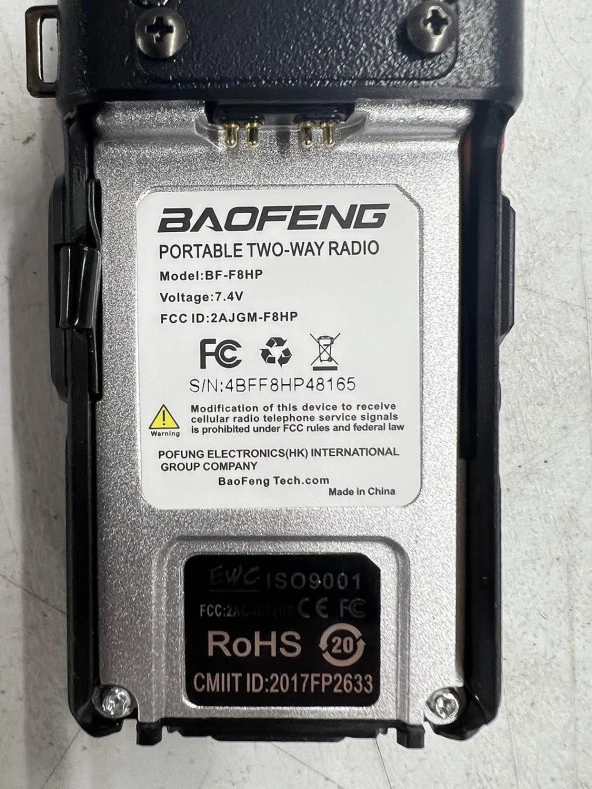 Valkyrie Baofeng BF-F8HP Dual Band 8 Watt Profesyonel El Telsizi - 3. Nesil UV-5R - 6