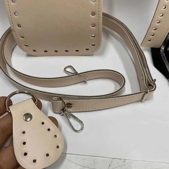 5 Parça Çanta Seti ( Taban + Derili Fermuar + Sap + Böcek ) - 11