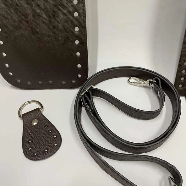 5 Parça Çanta Seti ( Taban + Derili Fermuar + Sap + Böcek ) - 6