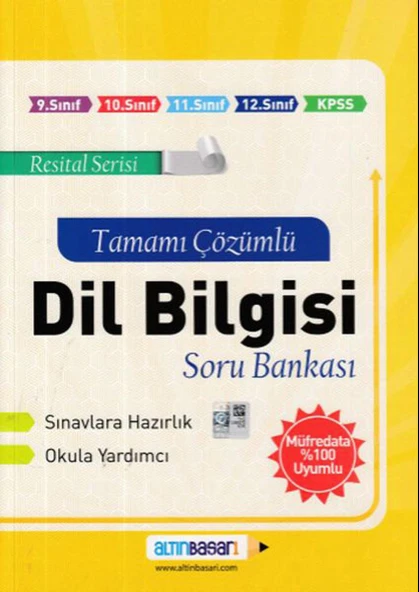Altın Başarı Dil Bilgisi Tamamı Çözümlü Soru Bankası