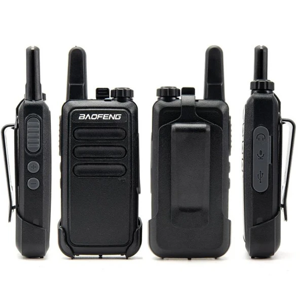 Valkyrie Baofeng 2 Adet BF-R5 El Telsizi Seti - Çift Kulaklık 2li Set Lisanssız Şarjlı 16 Kanal Vox Telsiz Seti - 3