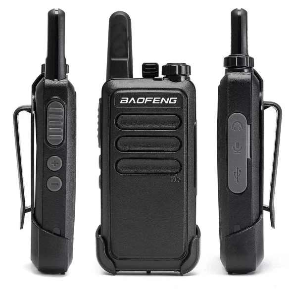 Valkyrie Baofeng 2 Adet BF-R5 El Telsizi Seti - Çift Kulaklık 2li Set Lisanssız Şarjlı 16 Kanal Vox Telsiz Seti - 6