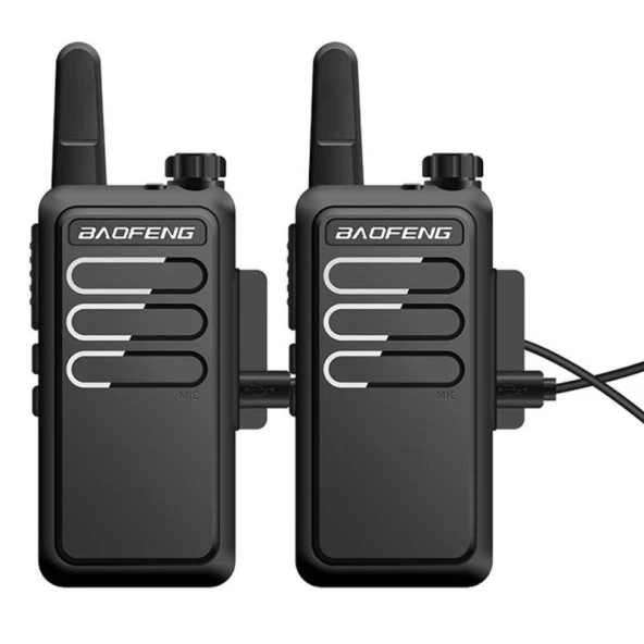 Valkyrie Baofeng 2 Adet BF-R5 El Telsizi Seti - Çift Kulaklık 2li Set Lisanssız Şarjlı 16 Kanal Vox Telsiz Seti - 9