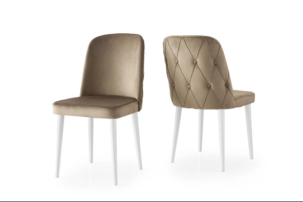 LaLe Modern Yemek Mutfak Sandalyesi 2 Li Set - 3